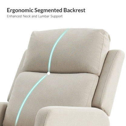 Poltrona reclinabile manuale girevole moderna Julian di HULALA HOME