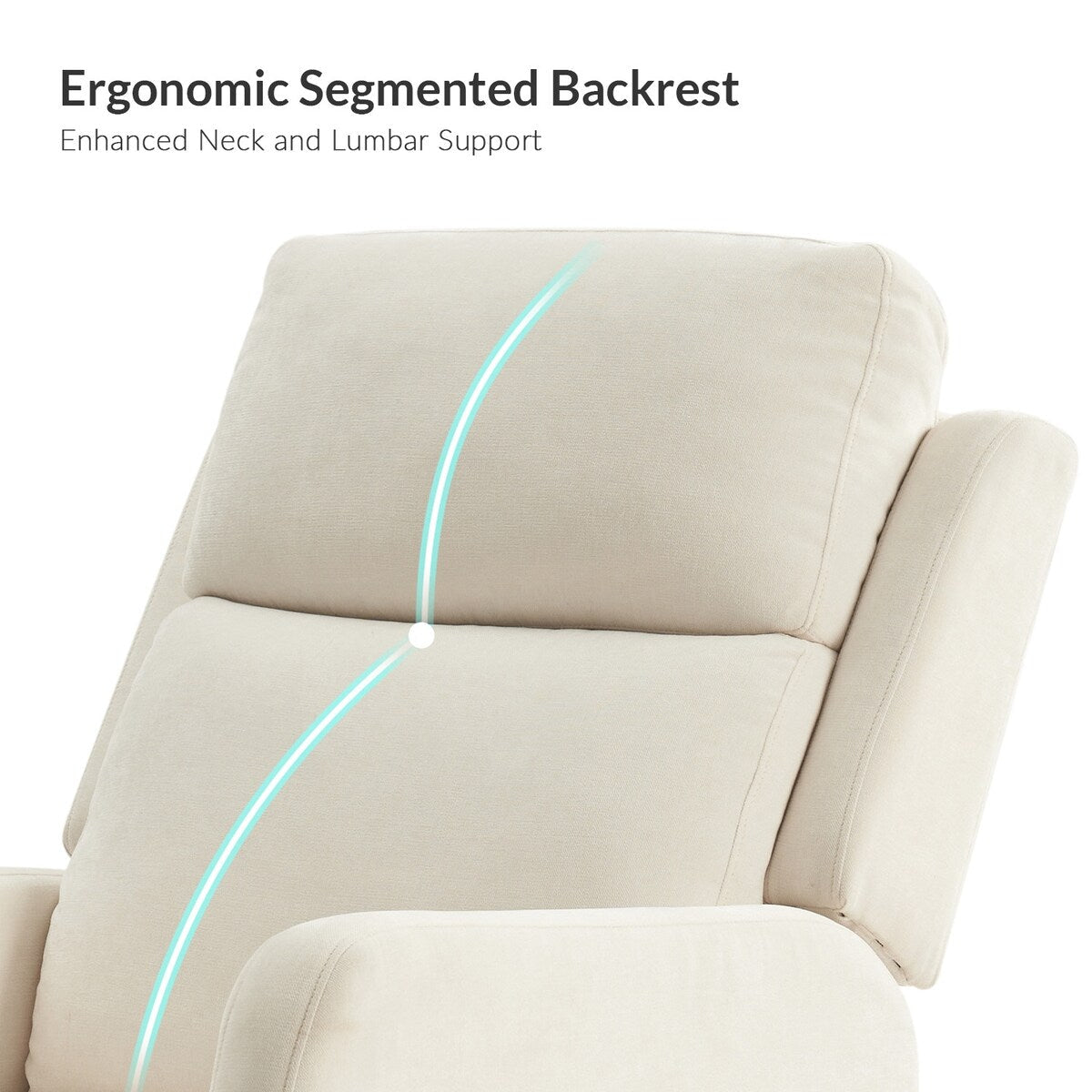 Poltrona reclinabile manuale girevole moderna Julian di HULALA HOME