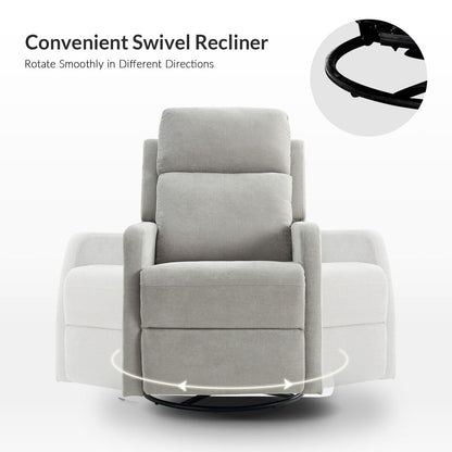 Poltrona reclinabile manuale girevole moderna Julian di HULALA HOME