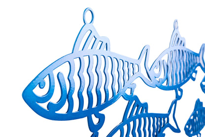 Honi - Sagoma Branco Pesci Da Parete Bluette