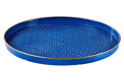 Honi - Vassoio Tondo Incisa Bluette