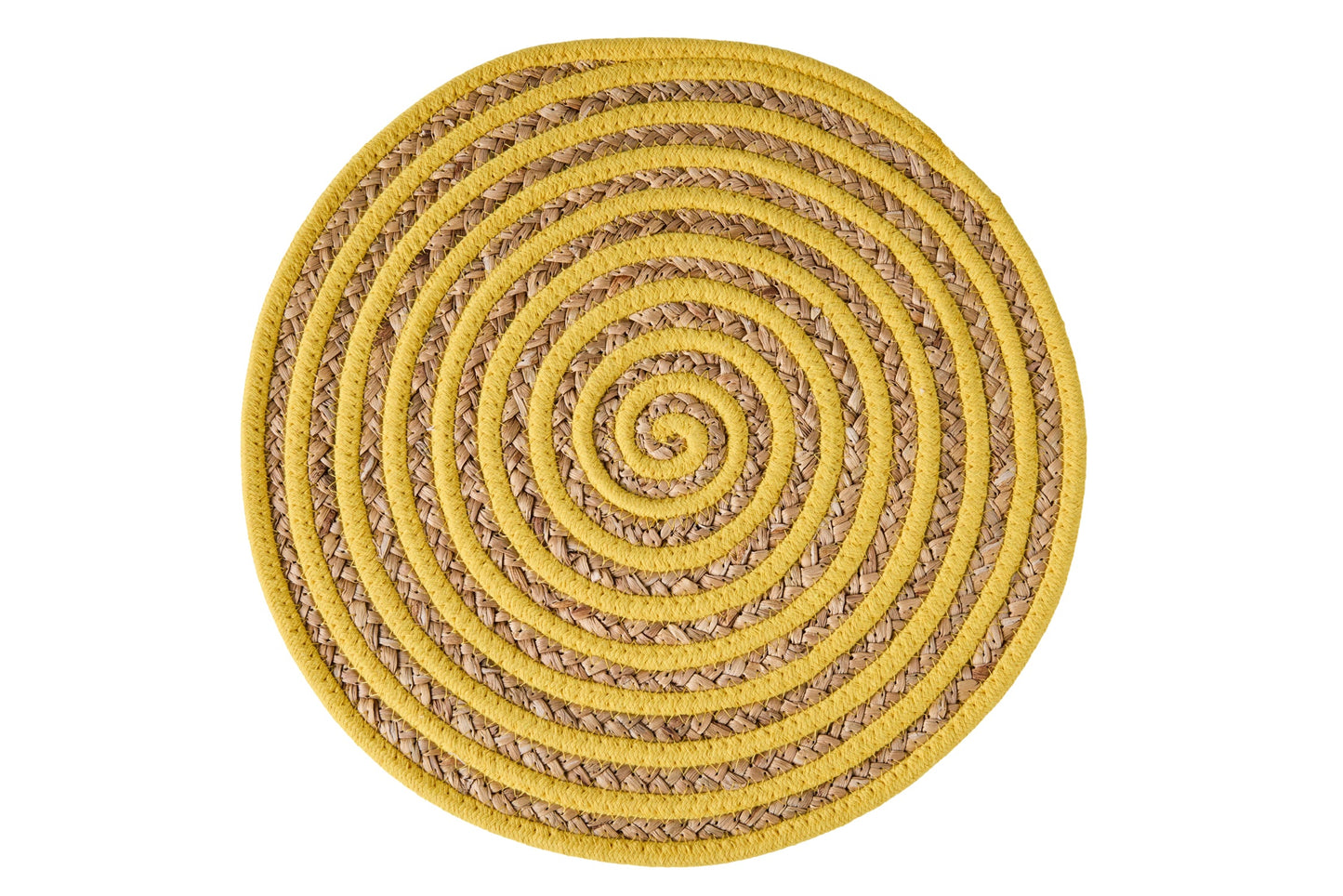 Tovaglietta - Set 1/4 Cerchio Giallo E Naturale