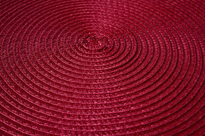 Tovaglietta - Treccina Tondo Bordeaux Set 1/4 Avvolgimento