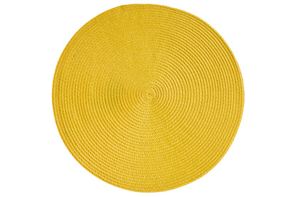 Tovaglietta - Treccina Tondo Set 1/4 Avvolgimento Giallo