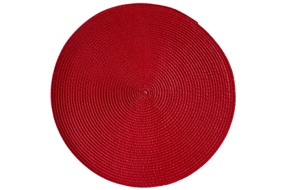 Tovaglietta - Traccina Tondo Set 1/4 Rosso Wrap