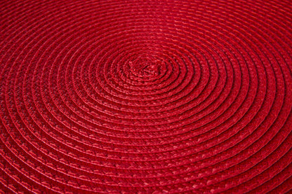 Tovaglietta - Traccina Tondo Set 1/4 Rosso Wrap
