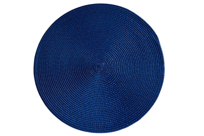 Tovaglietta - Treccina Tondo Set 1/4 Avvolgimento Blu