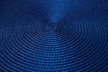Tovaglietta - Treccina Tondo Set 1/4 Avvolgimento Blu
