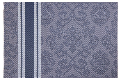 Molinetti - Sottopiatti Set 1/4 Azzurri Con Disegno Ricamo