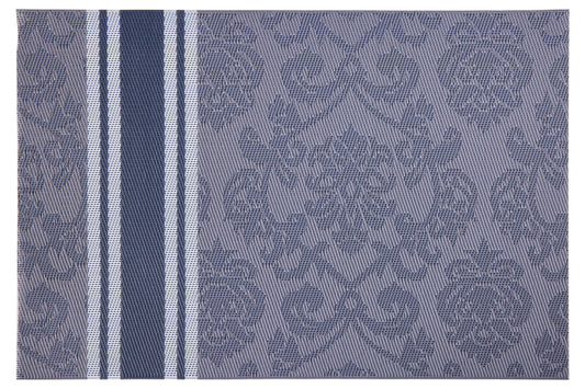 Molinetti - Sottopiatti Set 1/4 Azzurri Con Disegno Ricamo