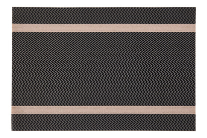 Galletti - Sottopiatti Set 1/4 Beige E Nero Con Riga Beige