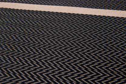 Galletti - Sottopiatti Set 1/4 Beige E Nero Con Riga Beige