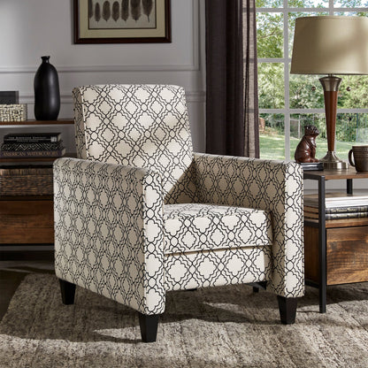 Poltrona reclinabile Tabitha in tessuto con schienale reclinabile di iNSPIRE Q Modern