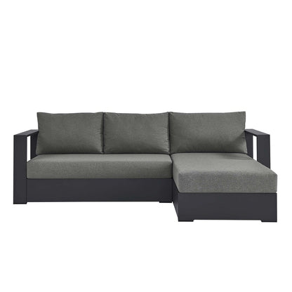 Set di divani componibili con chaise longue in alluminio Tahoe Patio, 2 pezzi, rivolti a destra