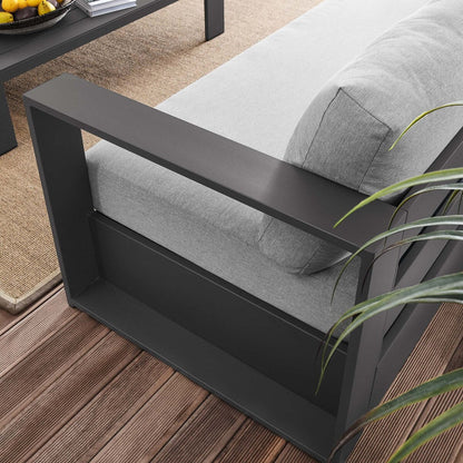 Set da 2 pezzi in alluminio verniciato a polvere per patio esterno Tahoe