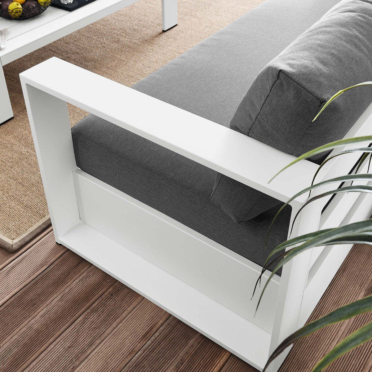 Set da 2 pezzi in alluminio verniciato a polvere per patio esterno Tahoe