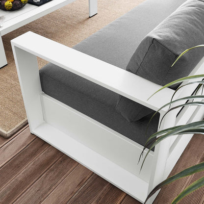 Set da 2 pezzi in alluminio verniciato a polvere per patio esterno Tahoe