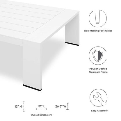 Set da 2 pezzi in alluminio verniciato a polvere per patio esterno Tahoe