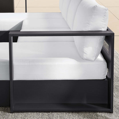 Set di divani componibili in alluminio Tahoe Patio da 4 pezzi