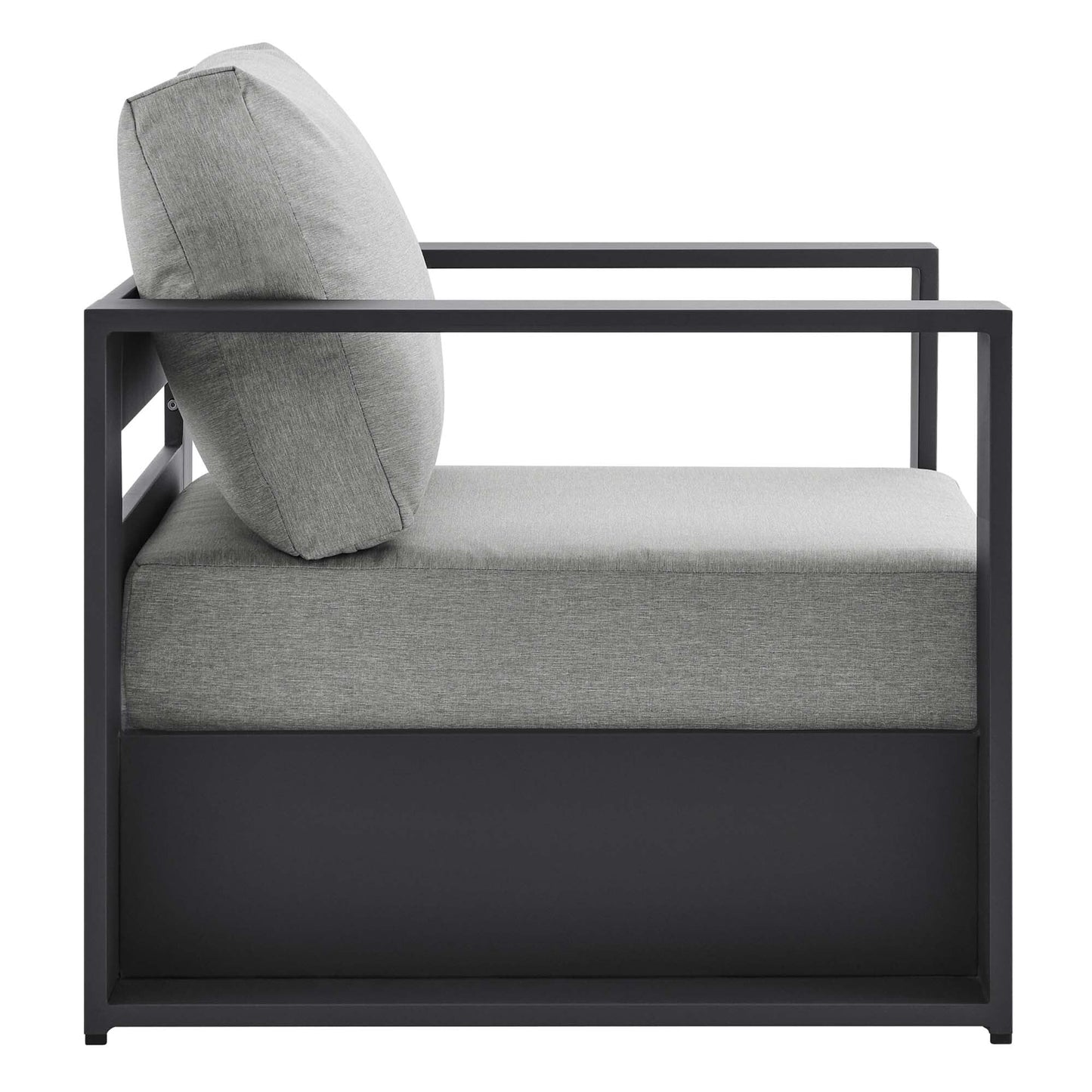 Set da conversazione in alluminio Tahoe da esterno, 4 pezzi, con tavolino da caffè