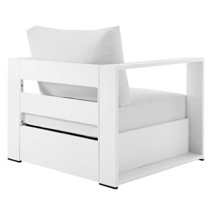 Set da conversazione in alluminio Tahoe da esterno, 4 pezzi, con tavolino da caffè