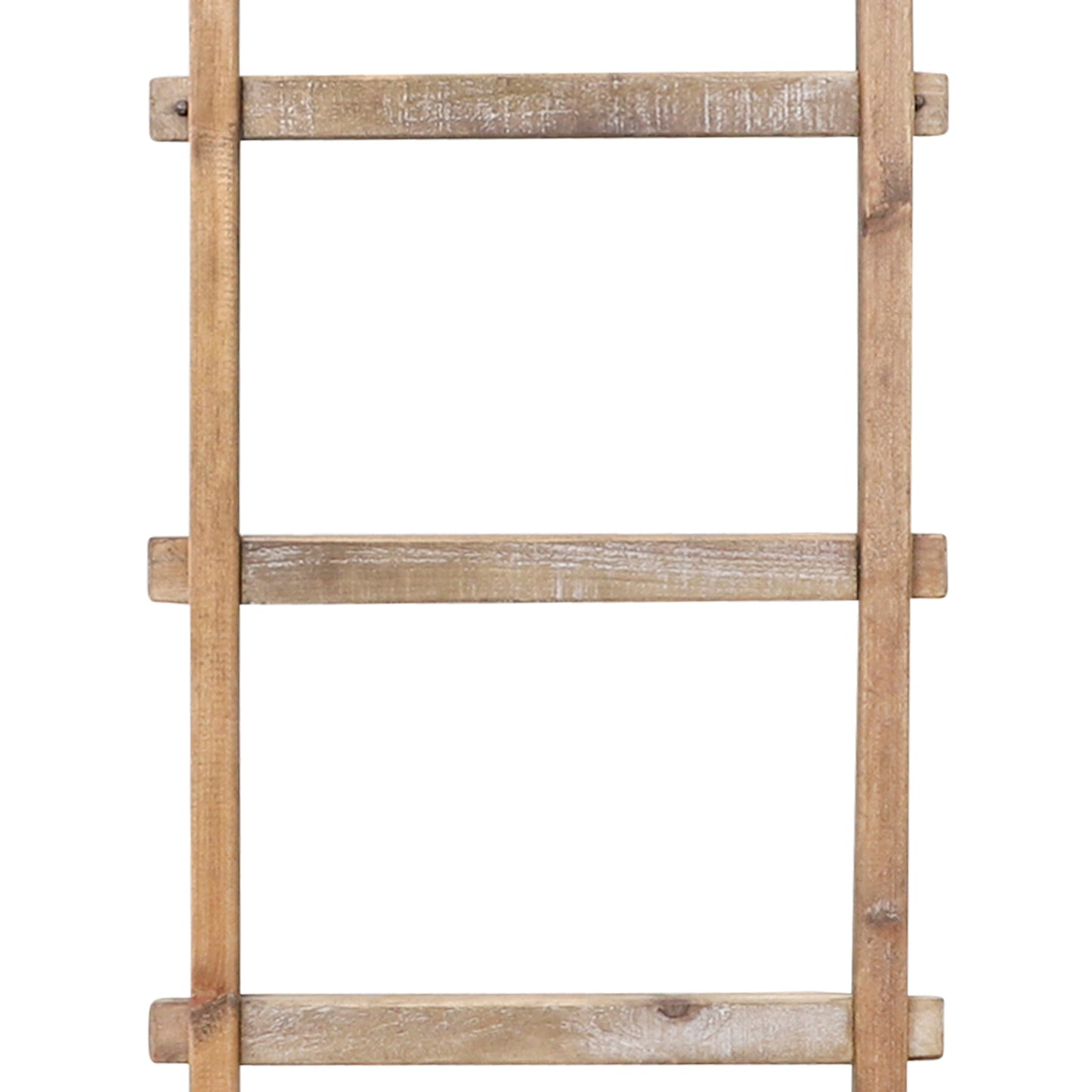 Sagebrook Home Rustic - Scala a pioli alta 6 piedi, scala decorativa indipendente per riporre oggetti - 19 x 2 x 76