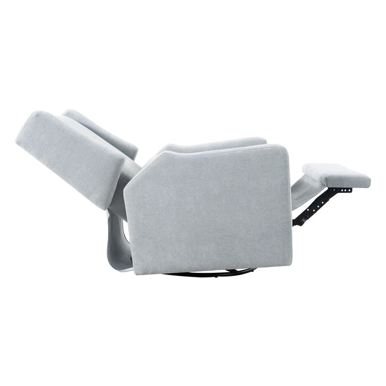 Poltrona reclinabile Tanya Luxury Power Motion con meccanismo girevole, poltrona reclinabile imbottita per soggiorno con supporto lombare