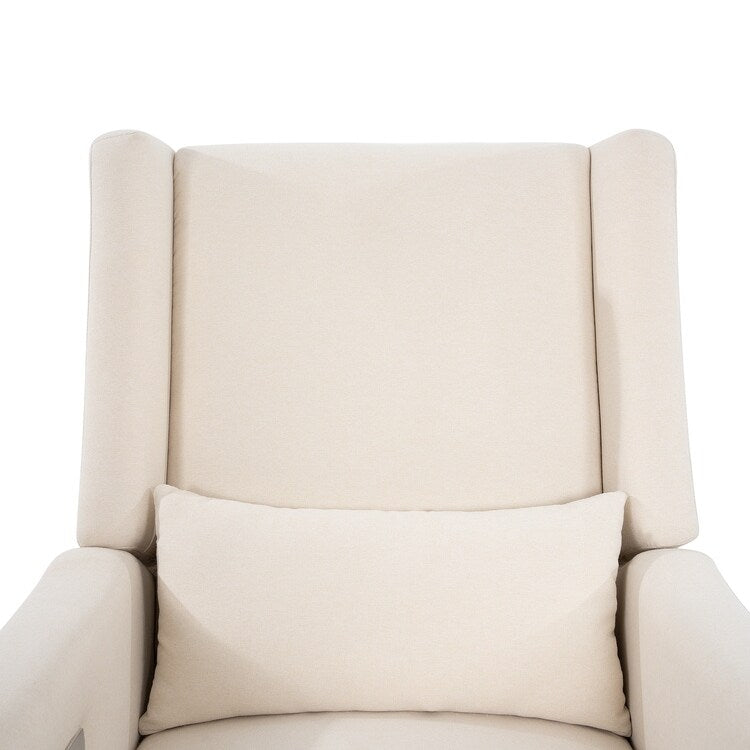 Poltrona reclinabile Tanya Luxury Power Motion con meccanismo girevole, poltrona reclinabile imbottita per soggiorno con supporto lombare