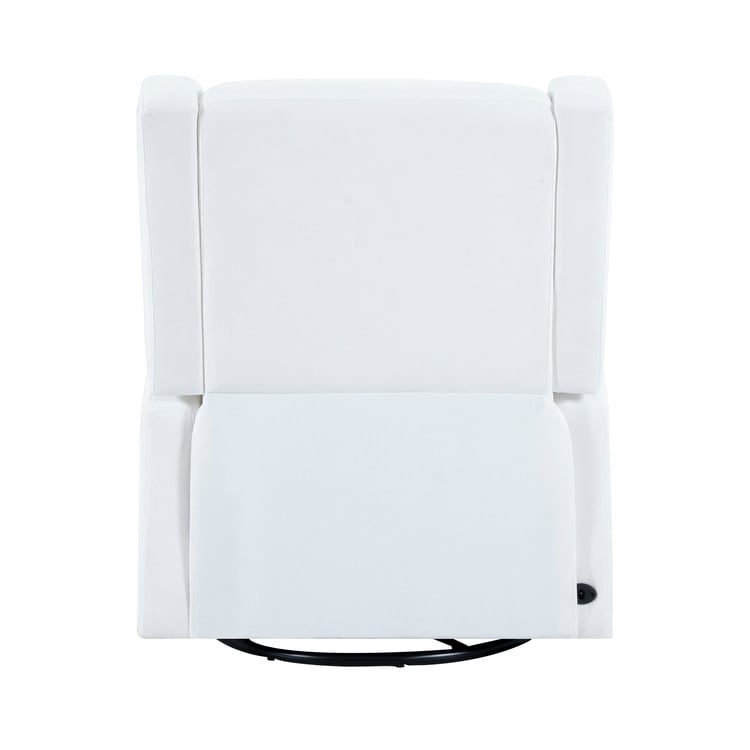 Poltrona reclinabile Tanya Luxury Power Motion con meccanismo girevole, poltrona reclinabile imbottita per soggiorno con supporto lombare