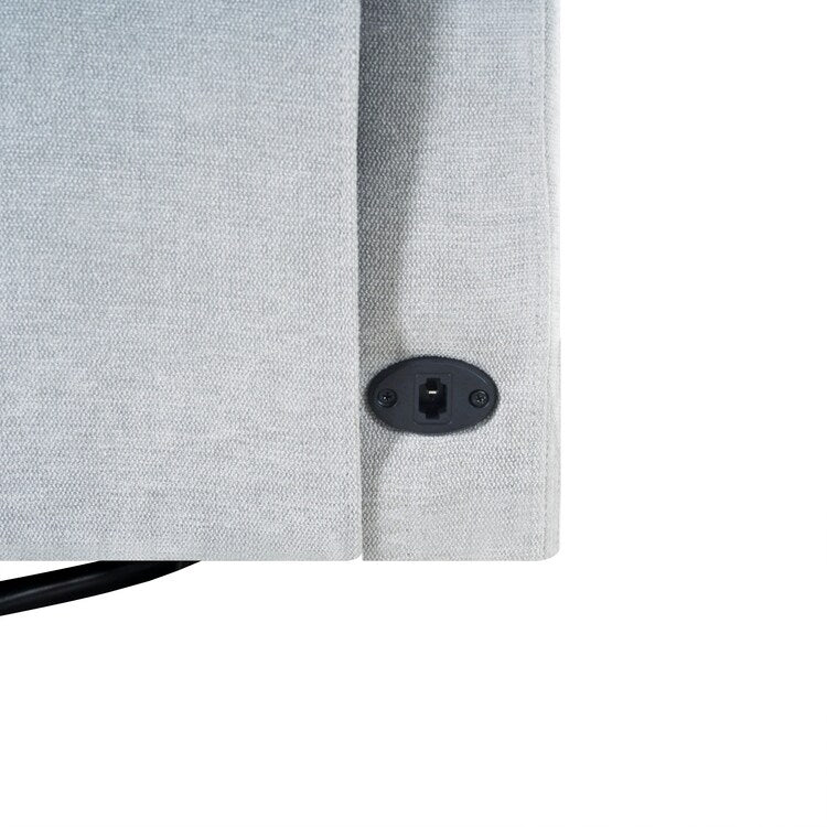 Poltrona reclinabile Tanya Luxury Power Motion con meccanismo girevole, poltrona reclinabile imbottita per soggiorno con supporto lombare