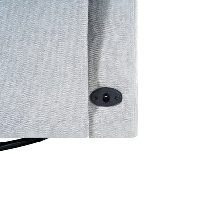 Poltrona reclinabile Tanya Luxury Power Motion con meccanismo girevole, poltrona reclinabile imbottita per soggiorno con supporto lombare