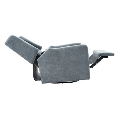 Poltrona reclinabile Tanya Luxury Power Motion con meccanismo girevole, poltrona reclinabile imbottita per soggiorno con supporto lombare