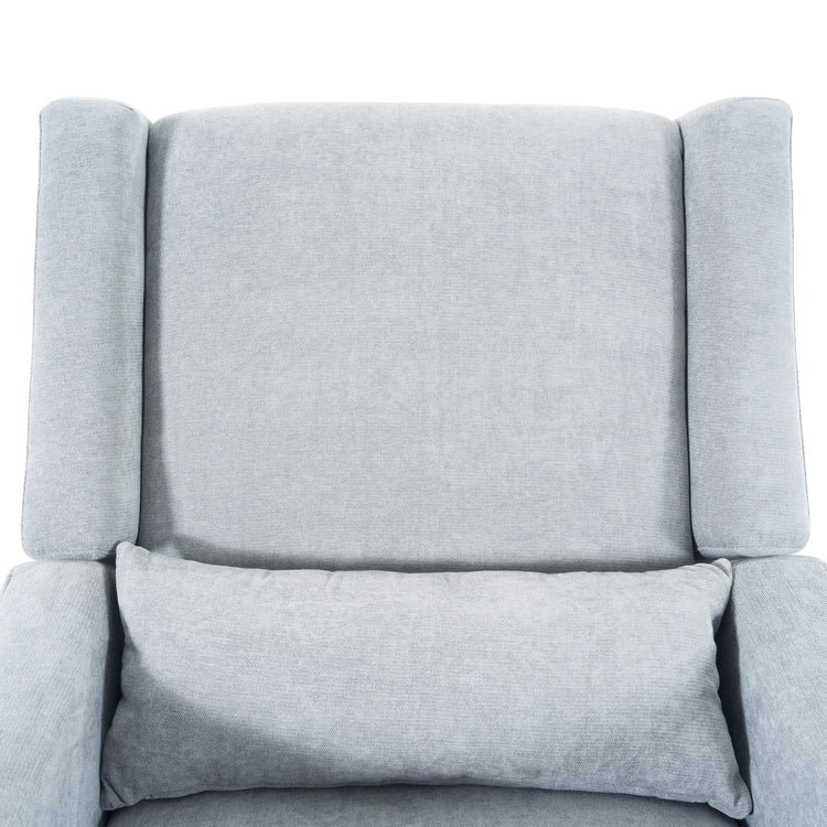 Poltrona reclinabile Tanya Luxury Power Motion con meccanismo girevole, poltrona reclinabile imbottita per soggiorno con supporto lombare