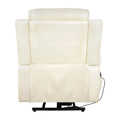 Poltrona reclinabile elettrica Air Leather Premium con poggiapiedi e telecomando