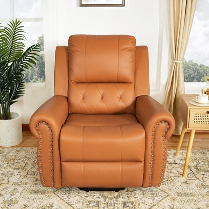 Poltrona reclinabile elettrica Air Leather Premium con poggiapiedi e telecomando