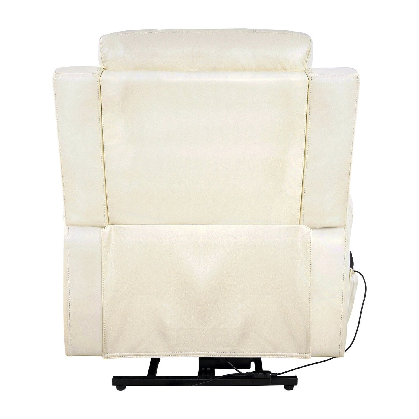 Poltrona reclinabile elettrica Air Leather Premium con poggiapiedi e telecomando