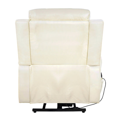 Poltrona reclinabile elettrica Air Leather Premium con poggiapiedi e telecomando