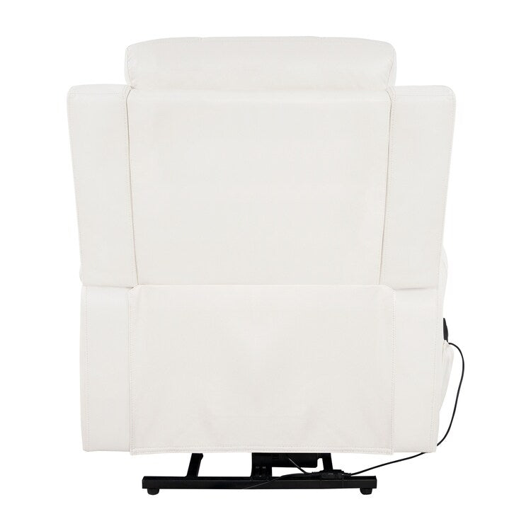 Poltrona reclinabile elettrica Air Leather Premium con poggiapiedi e telecomando