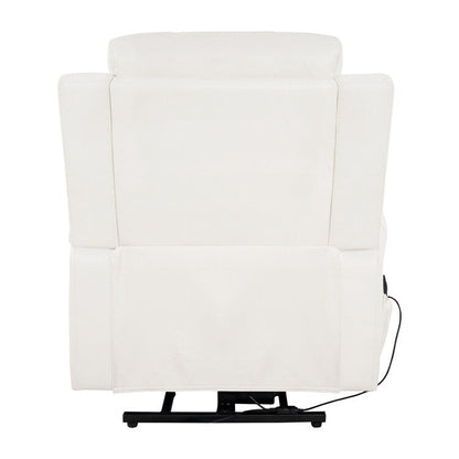 Poltrona reclinabile elettrica Air Leather Premium con poggiapiedi e telecomando