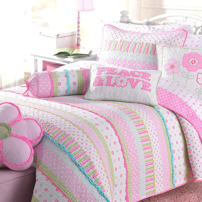 Taylor &amp; Olive Sunfish - Set di biancheria da letto in cotone rosa pastello