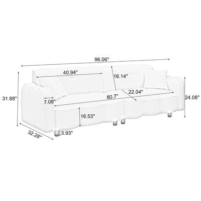 Divano Teddy Plush Cloud a 3 posti