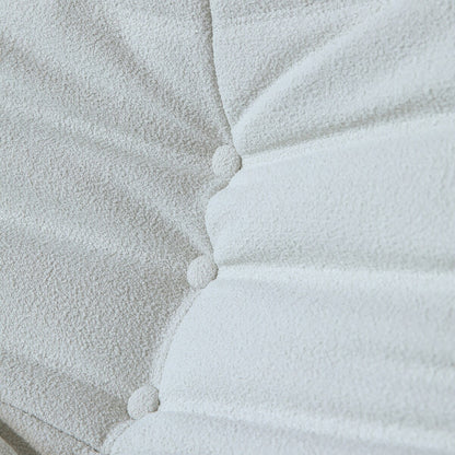 Set di divani a sacco in velluto Teddy