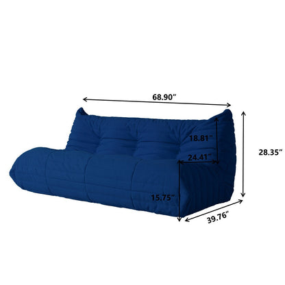 Set di divani a sacco in velluto Teddy