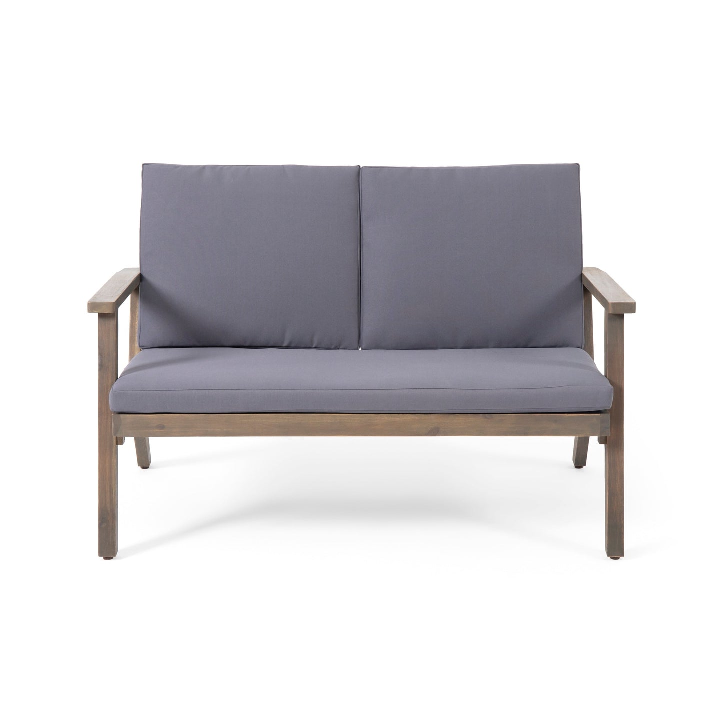 Set di divani e tavolini da esterno in legno di acacia Temecula con cuscini di Christopher Knight Home