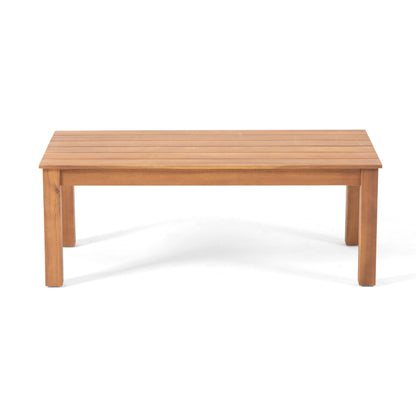 Set di divani e tavolini da esterno in legno di acacia Temecula con cuscini di Christopher Knight Home