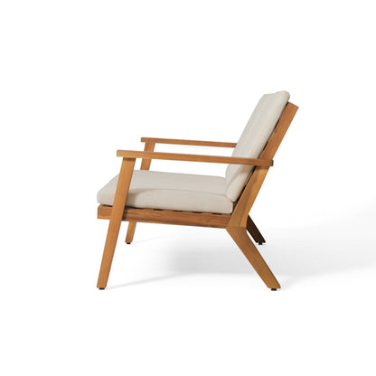 Set di divani e tavolini da esterno in legno di acacia Temecula con cuscini di Christopher Knight Home