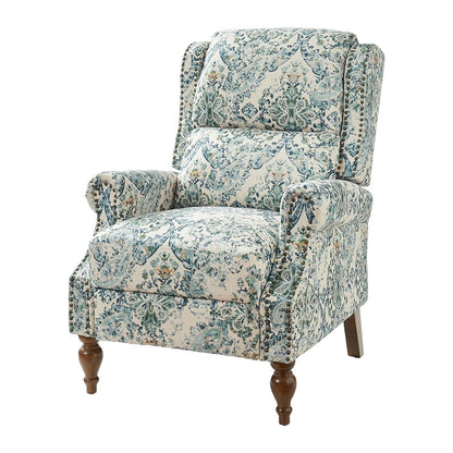 Poltrona reclinabile manuale Terri Classic Cutaway Arms con borchie per soggiorno di HULALA HOME