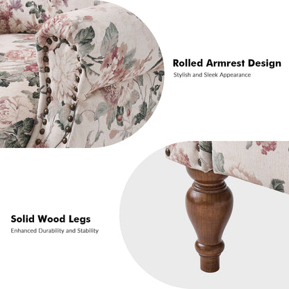 Poltrona reclinabile manuale Terri Classic Cutaway Arms con borchie per soggiorno di HULALA HOME