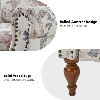 Poltrona reclinabile manuale Terri Classic Cutaway Arms con borchie per soggiorno di HULALA HOME