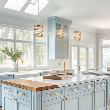 Lampada a sospensione a 1 luce The Gray Barn Farmhouse per l'isola della cucina e la sala da pranzo